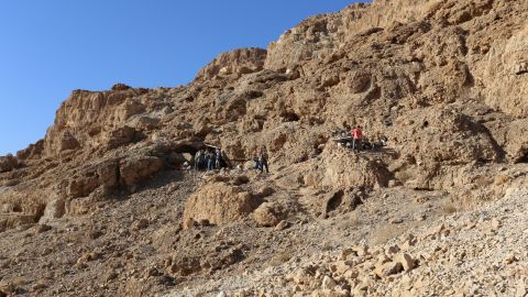 Entrance of newly discovered Dead Sea Scrolls cave.