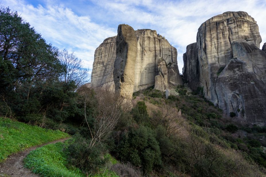 <strong>Climb the Spindle: </strong>Meteora is a rock climber's paradise, and this striking monolith known as "The Spindle" is one of the most popular climbing challenges. 