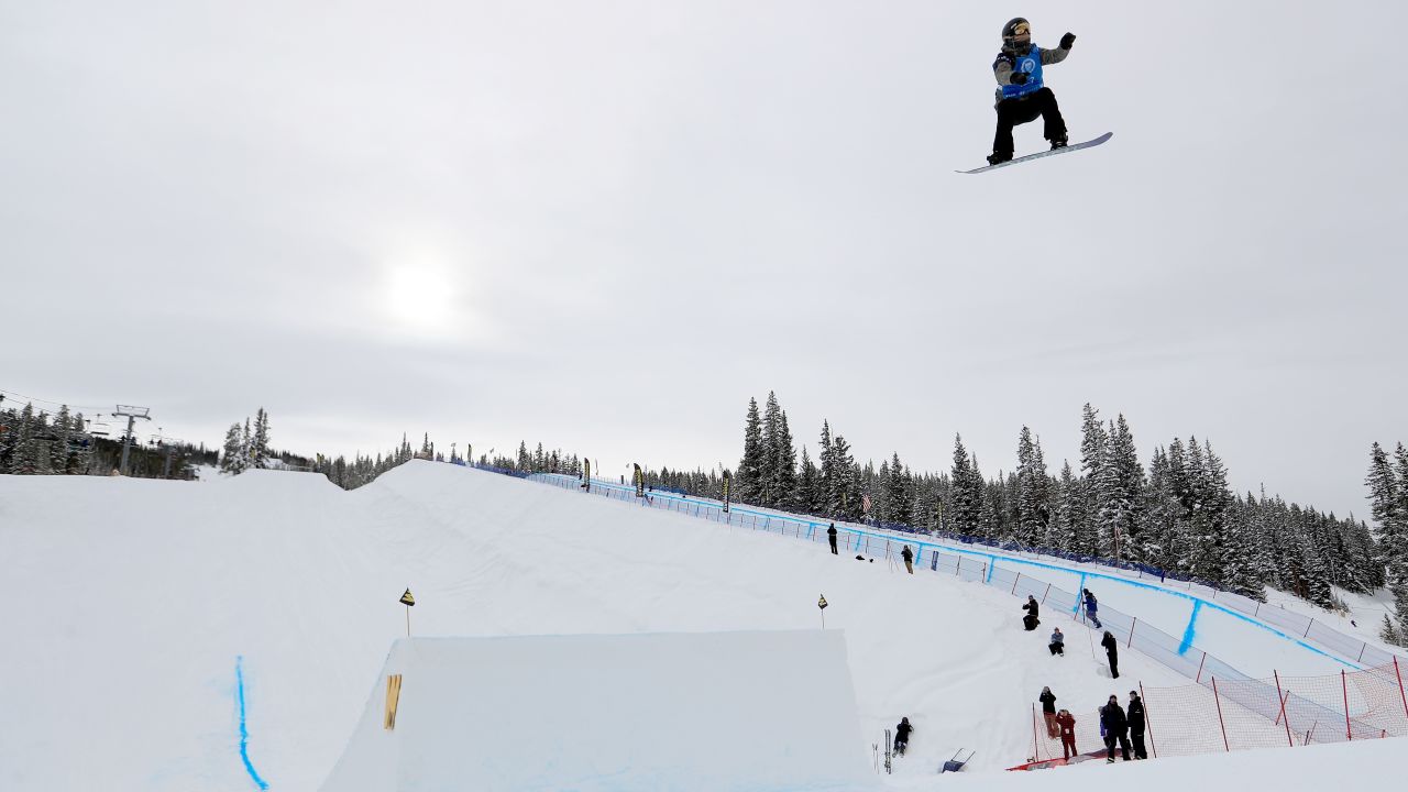 The Big Air qualifying round of the FIS Snowboard World Cup 2017 at Copper Mountain, Colorado.