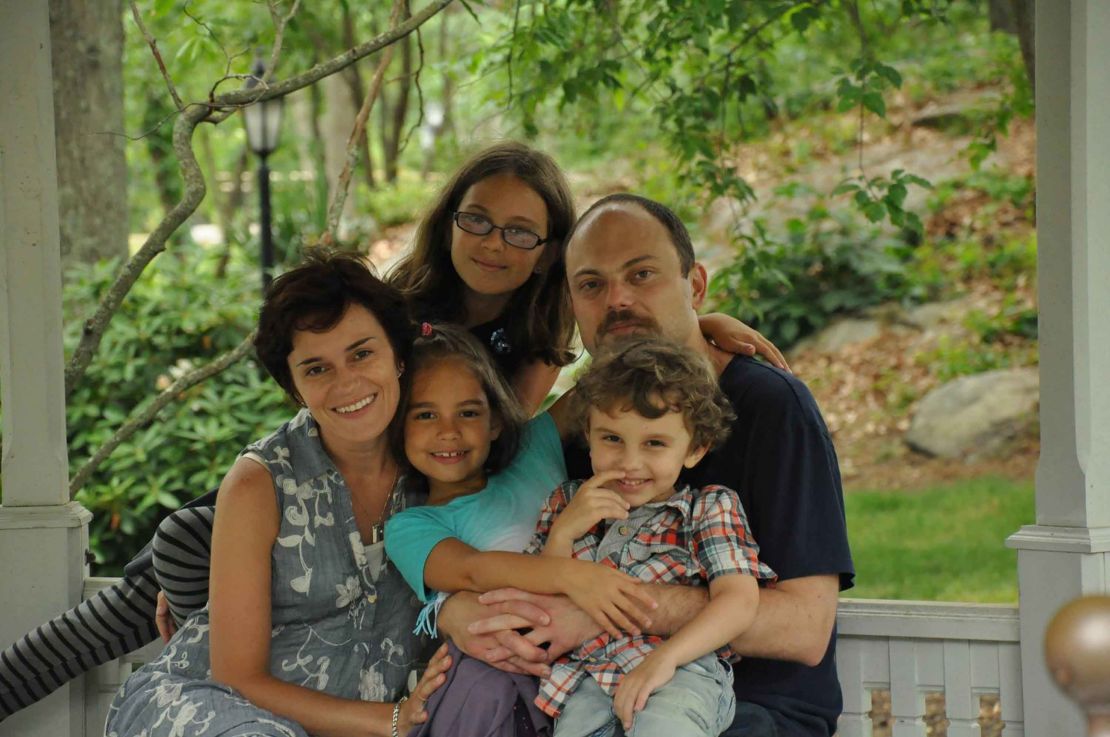 Kara-Murza with his wife, Evgenia, and their three children.