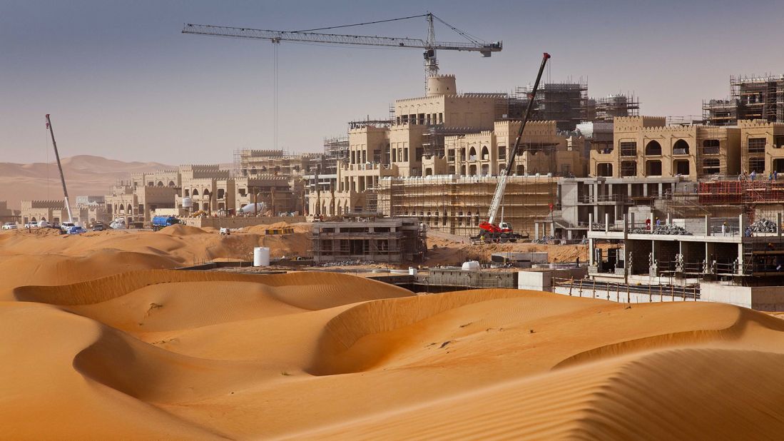 <strong>Sandy citadel: </strong>Nearly two million cubic meters of sand were moved to construct the hotel. Many of the retaining walls were built using bags filled with local sand to reduce the amount of concrete needed. 