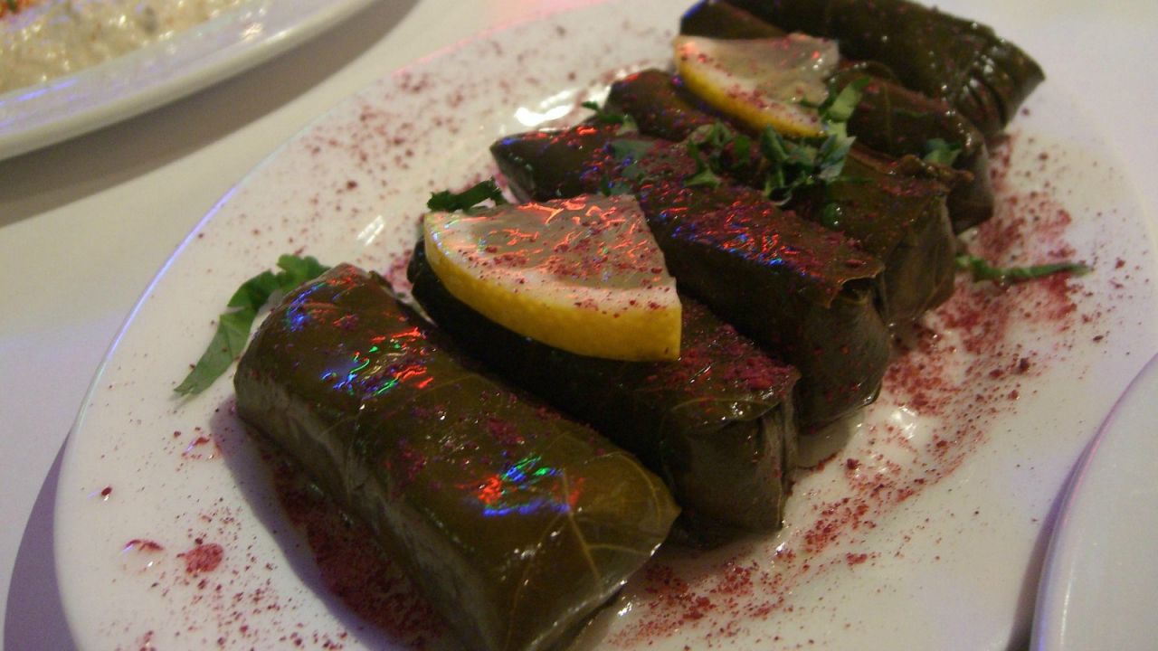 Vine leaves: rolled to perfection.
