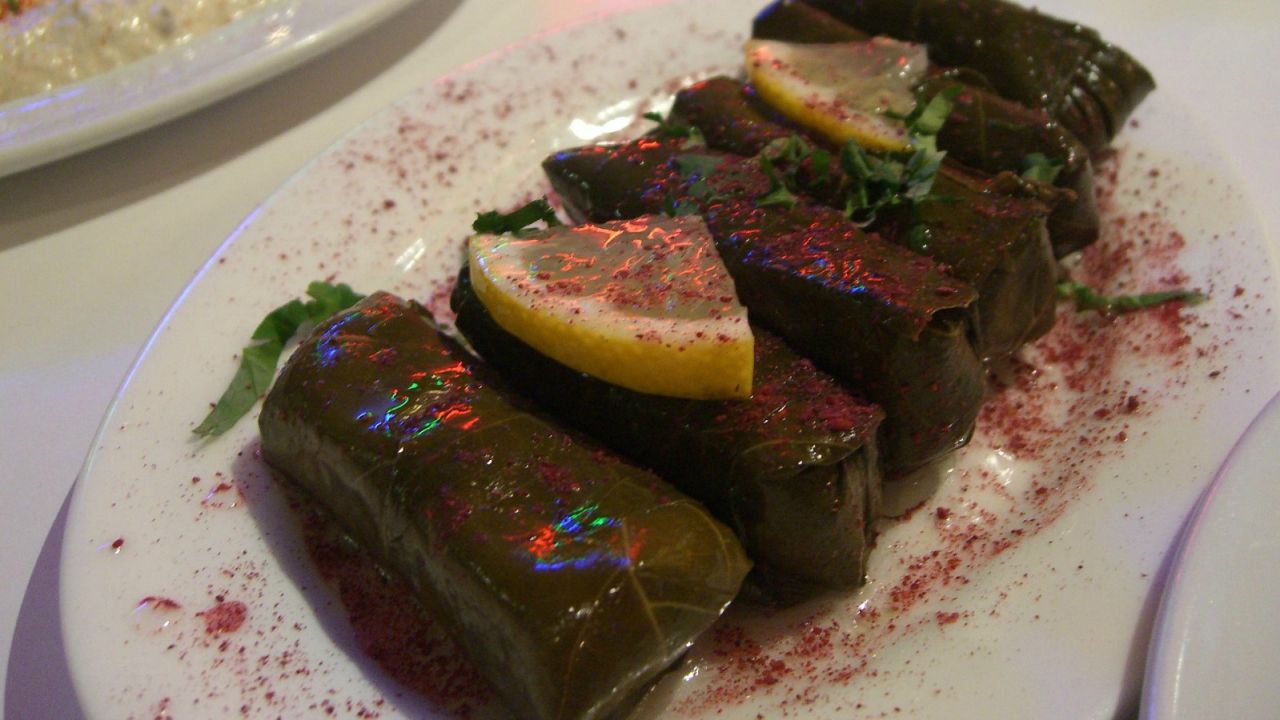 Vine leaves: rolled to perfection.