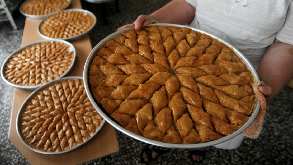 Baklava: sticky and sweet.