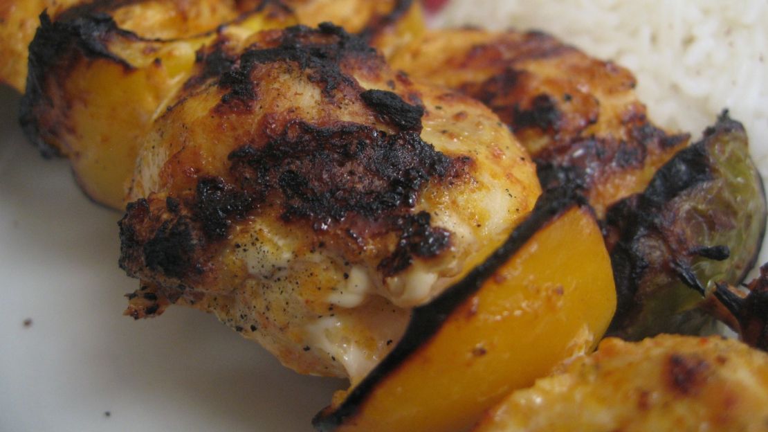 Shish tawook: it's all about the marinades and condiments. 