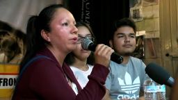 Guadalupe Garcia at press conference in Nogales, Mexico on February  9th, 2017. Garcia was deported from Arizona to Mexico.