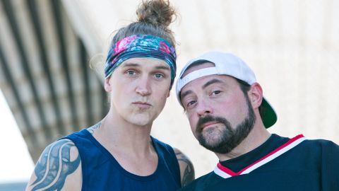 Kevin Smith and Jason Mewes in 2015 (Photo by Sarah Keayes/Getty Images)