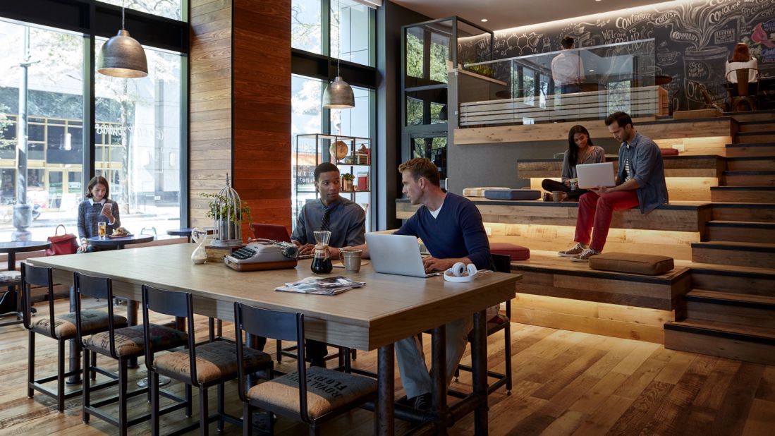 <strong>M Beta, Charlotte, North Carolina: </strong>Marriott International has also tapped into the bleisure trend with its own "travel innovation lab" M Beta, which debuted at the Charlotte Marriott City Center.