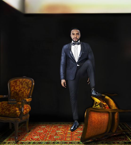 Pictured, Enyinna Nwigwe. "I recall that after our photo session, he sat for a long while, engaged with Nollywood elders who were almost double his age trading ideas and civilized arguments with them and confessing how much he enjoyed doing so, how important it was to listen to experienced folks and learn wisely from them," Udé recapped on Nwigwe's photo shoot.