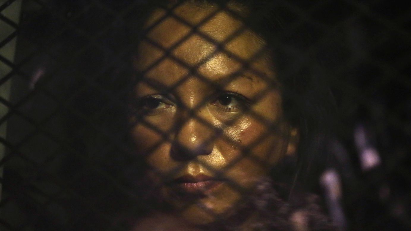 Guadalupe Garcia de Rayos is locked in a van outside an immigration office in Phoenix on Wednesday, February 8. The undocumented immigrant <a href="http://www.cnn.com/2017/02/09/us/arizona-guadalupe-garcia-de-rayos-protests/" target="_blank">was detained and deported to her native Mexico</a> in what her lawyer claims is a direct result of President Trump's crackdown on illegal immigration. US Immigration and Customs Enforcement officials claim there was nothing special about her case: She committed a crime in 2008, was placed under a deportation order, and her time had come. 