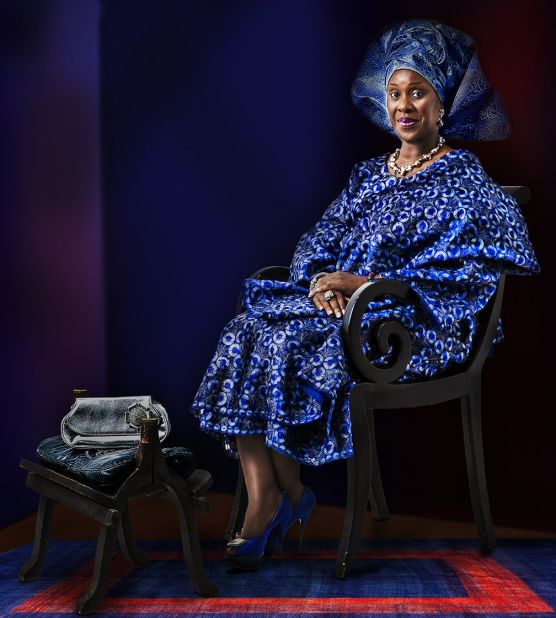 Born in Nigeria in 1964, the photographer's previous works have been exhibited in the Solomon R. Guggenheim Museum, as well as the Smithsonian Museum of Art.<br />Pictured: Joke Silva