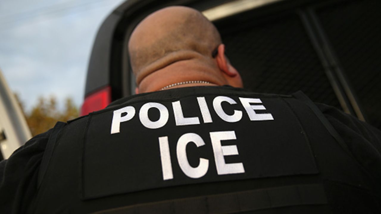 LOS ANGELES, CA - OCTOBER 14: U.S. Immigration and Customs Enforcement (ICE), agents detain an immigrant on October 14, 2015 in Los Angeles, California. ICE agents said the immigrant, a legal resident with a Green Card, was a convicted criminal and member of the Alabama Street Gang in the Canoga Park area. ICE builds deportation cases against thousands of immigrants living in the United States. Green Card holders are also vulnerable to deportation if convicted of certain crimes. The number of ICE detentions and deportations from California has dropped since the state passed the Trust Act in October 2013, which set limits on California state law enforcement cooperation with federal immigration authorities.