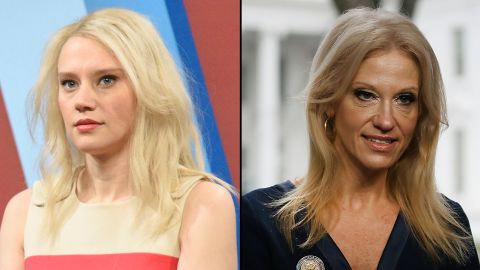 Kate McKinnon Kellyanne Conway split RESTRICTED