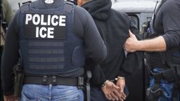 In this Tuesday, February 7, 2017, photo released by U.S. Immigration and Customs Enforcement shows foreign nationals being arrested this week during a targeted enforcement operation conducted by U.S. Immigration and Customs Enforcement (ICE) aimed at immigration fugitives, re-entrants and at-large criminal aliens in Los Angeles.