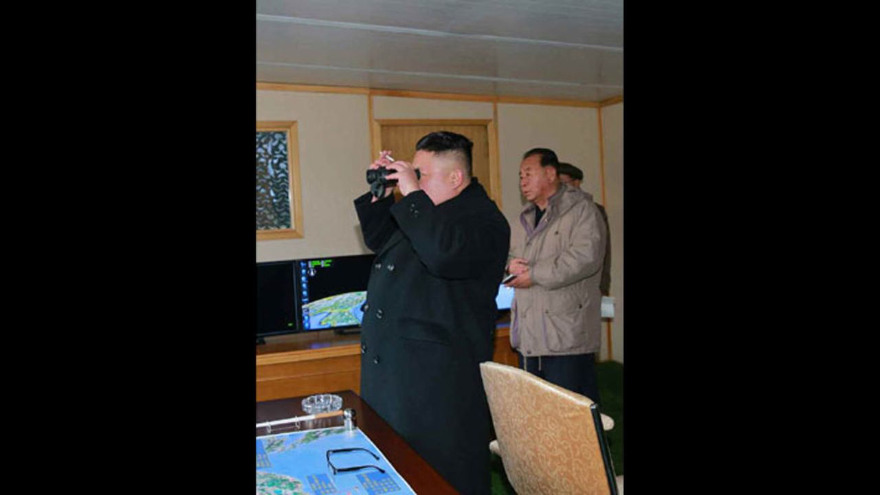 Kim supervised the launch, according to state media.