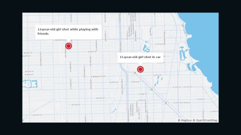 Chicago shooting map image