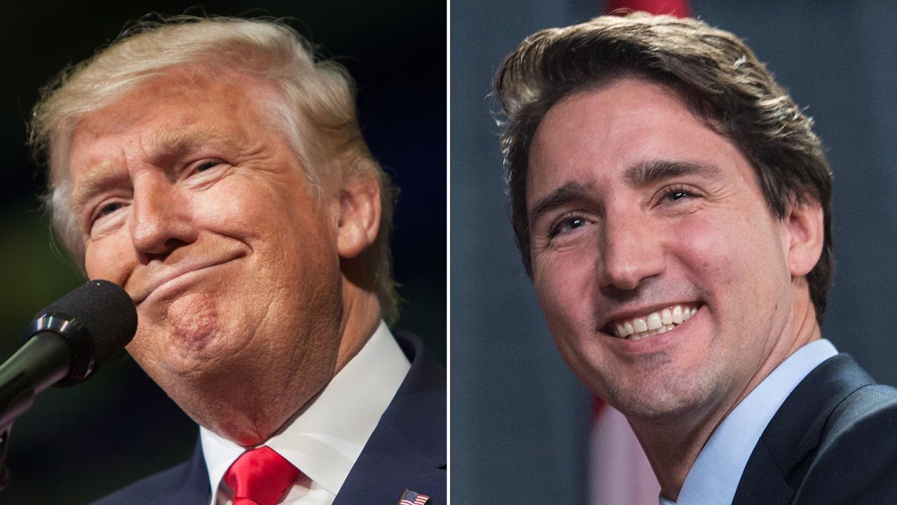 Donald Trump Justin Trudeau composite