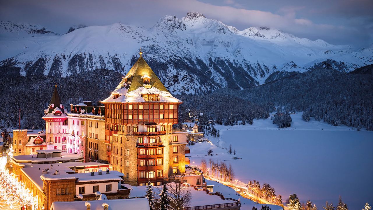 <strong>St. Moritz, Switzerland: </strong>The 120-year-old Badrutt's Palace is one of the five-star hotels in the valley.