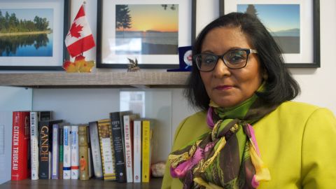 Rita Chahal, executive director of Manitoba Interfaith Immigration Council, who has been helping those who cross the border.