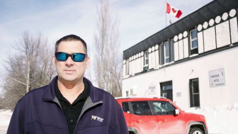 Emerson municipality leader Greg Janzen says the town is struggling to balance empathy and concerns about safety.