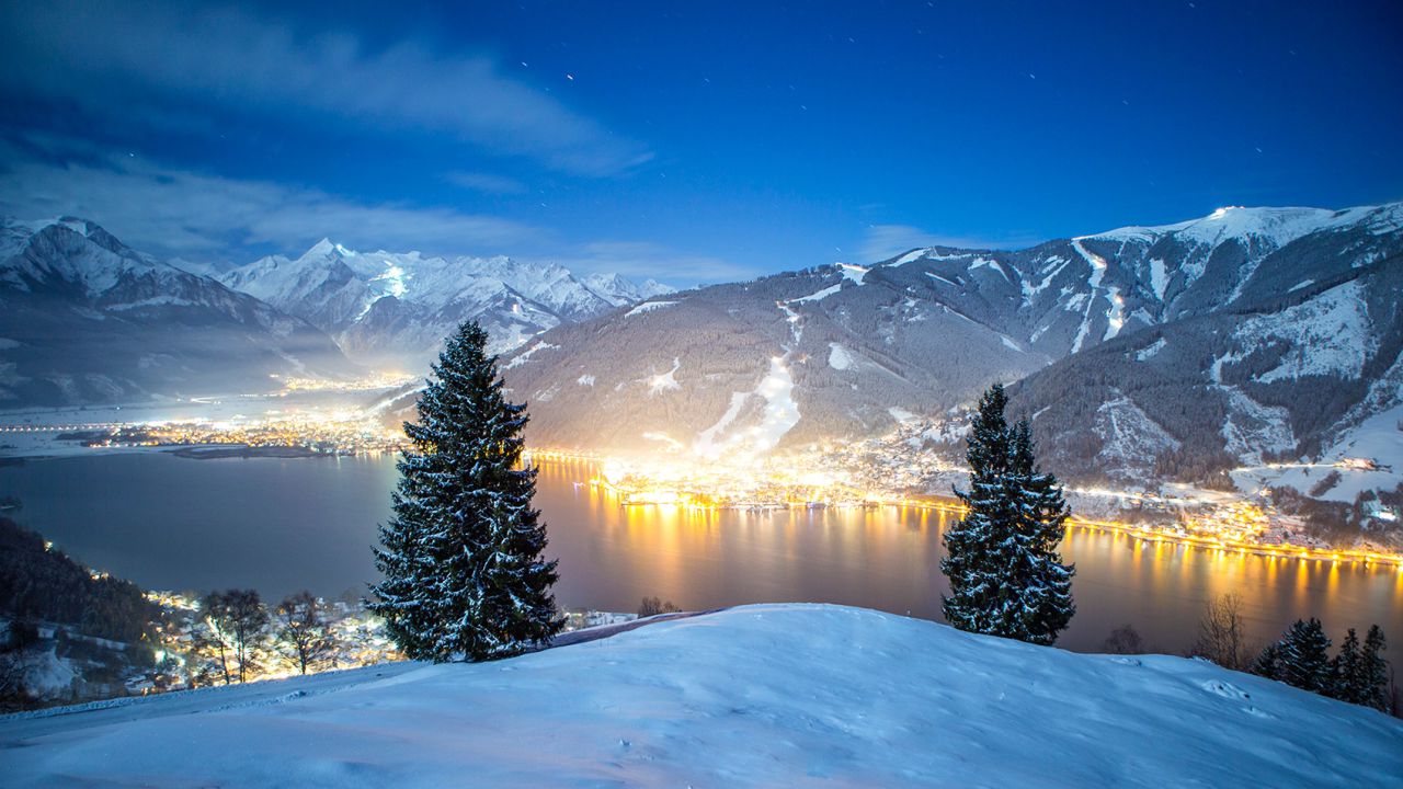 There's just two miles between landing strip and Austria's beautiful Zell am See.