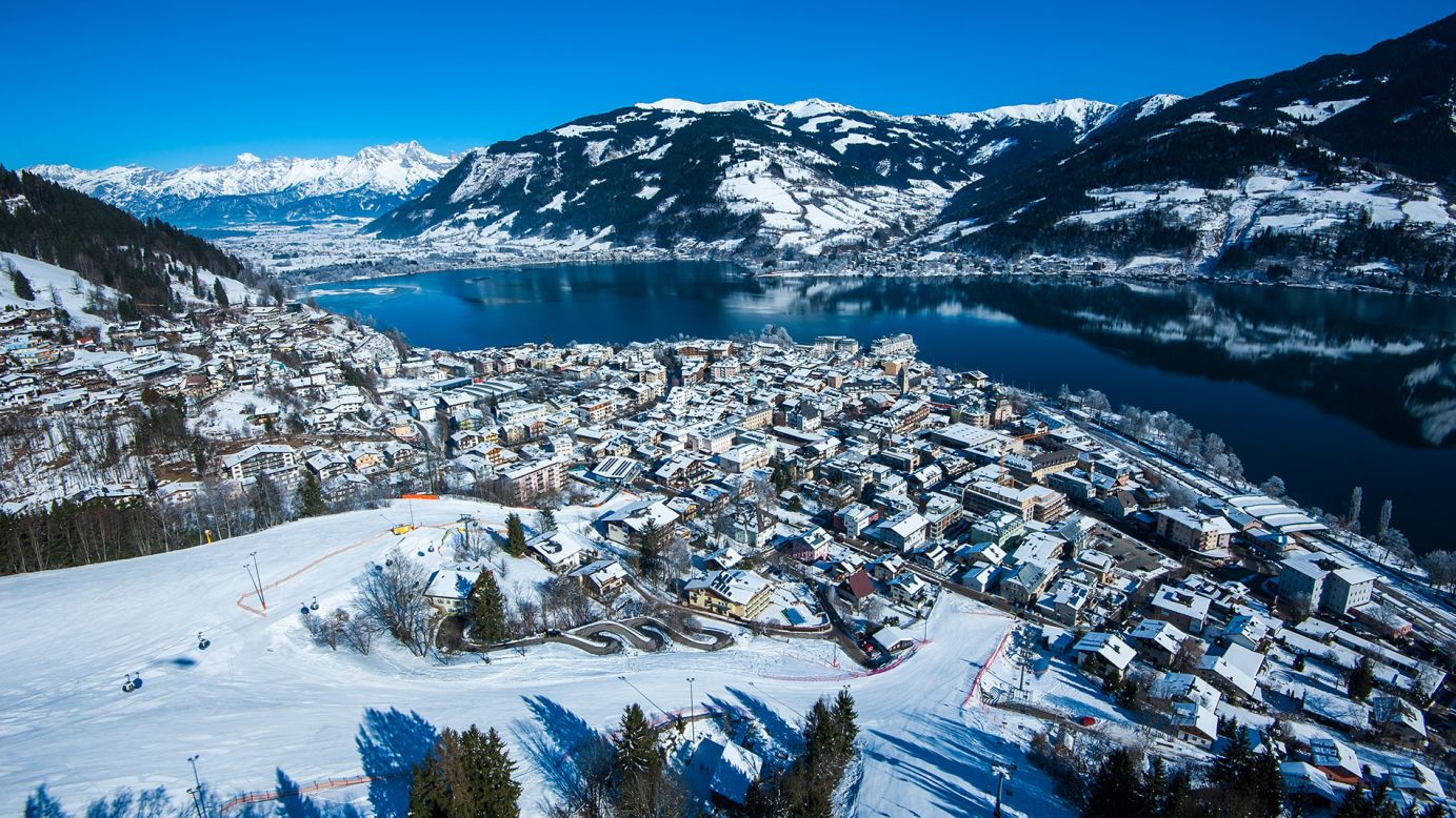 <strong>Zell am See, Austria: </strong>Medieval Zell am See occupies a picturesque spot on the western shore of Lake Zell with 48 miles of runs. Zell am See's airport is only two miles from the winter resort.