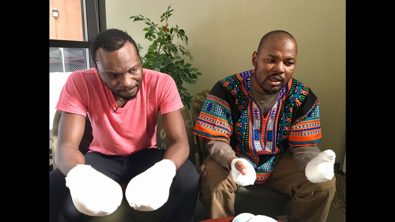 Two Ghanaians who fled US suffered frostbite.