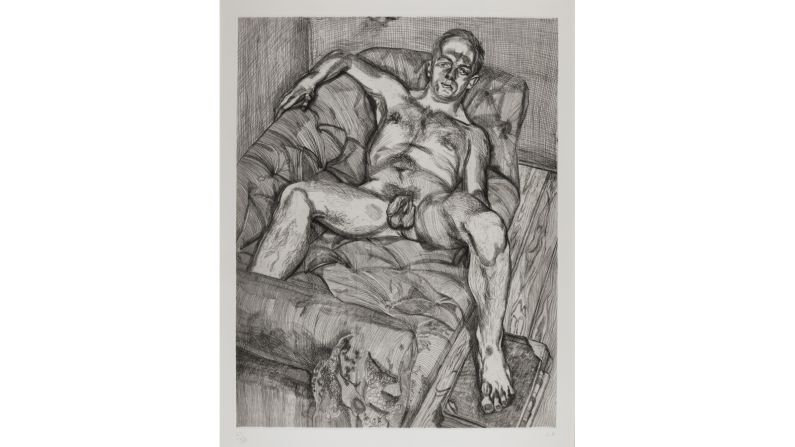 Lucian Freud, Man Posing, 1985 (est. £15,000-20,000).jpg