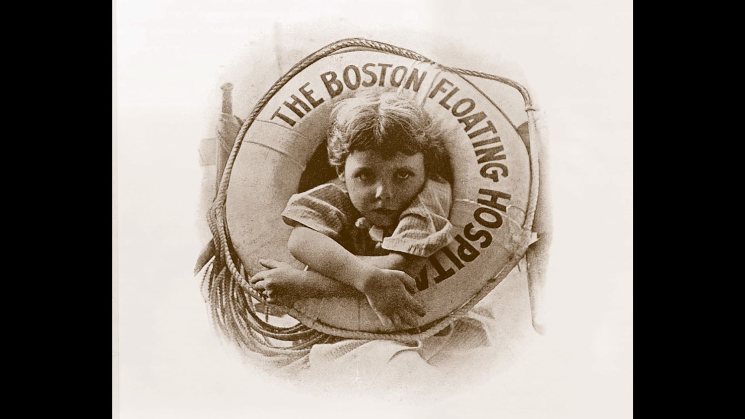 Tufts Medical Center staff members are hoping to identify the child in this 1914 image.