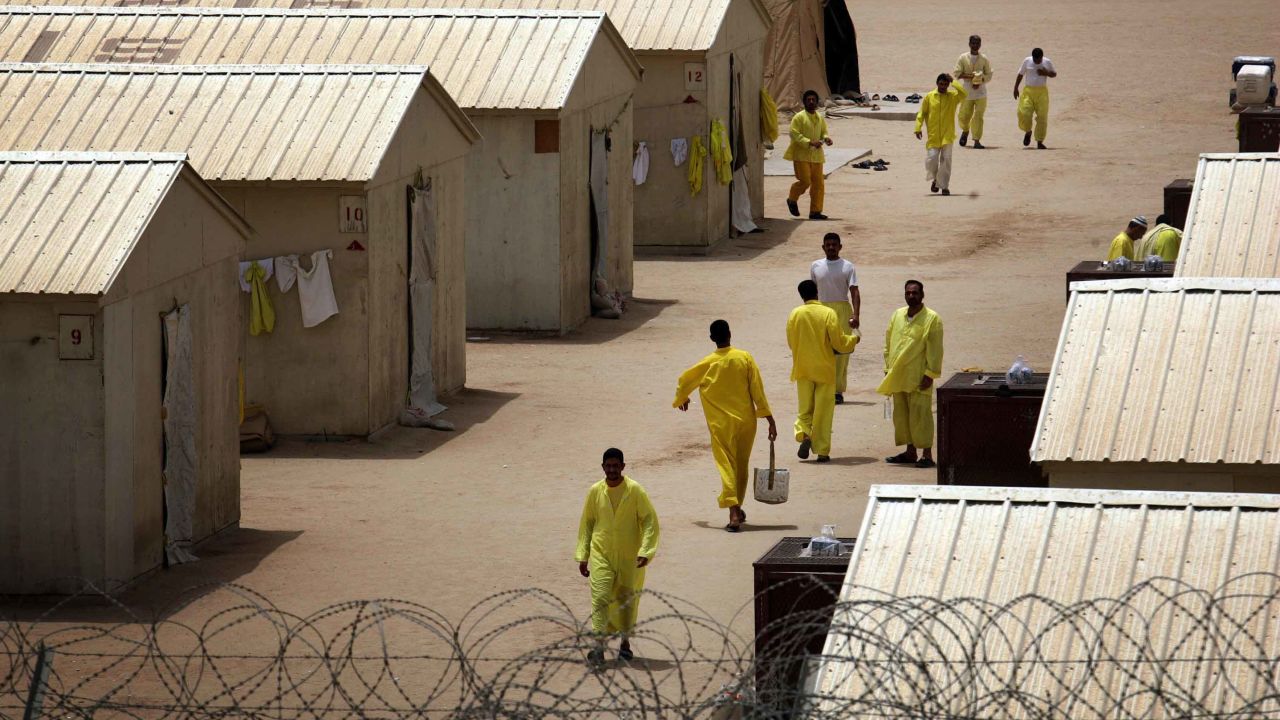 During his seven-year incarceration in Iraq, Atar was held at several detention centers including Camp Bucca, pictured here on May 20, 2008. 