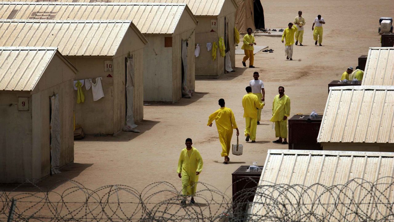 During his seven-year incarceration in Iraq, Atar was held at several detention centers including Camp Bucca, pictured here on May 20, 2008.
