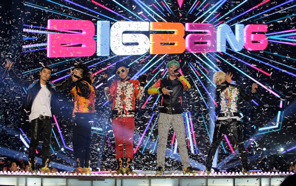 Big Bang's concert on March 11, 2012 in Seoul, South Korea. The group performed their last concerts in January after announcing they would go on hiatus to complete their military service. 