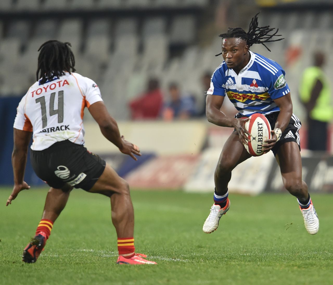 Here pictured playing for Western Province in South Africa's Currie Cup competition in 2015, Senatla is hoping to win a call-up to the Springboks squad.