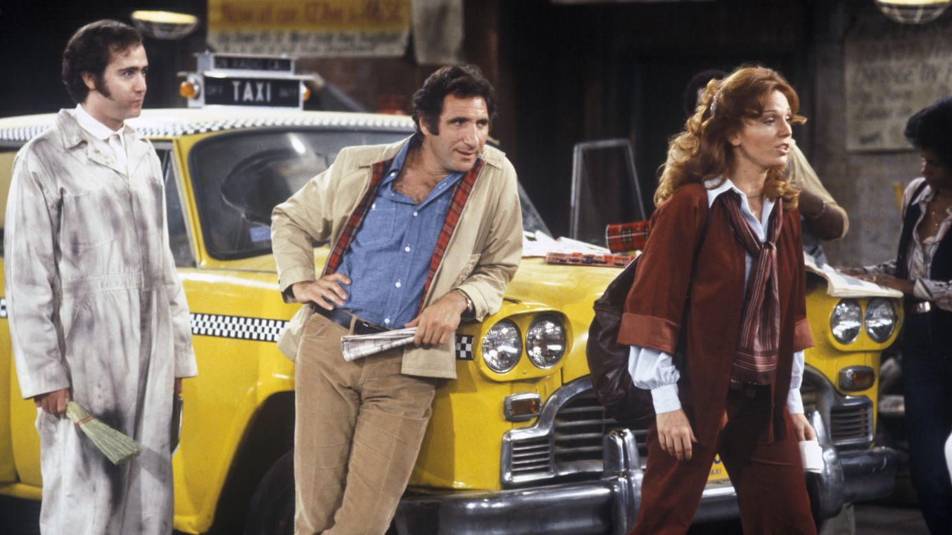 This Emmy-winning comedy revolved around a group of New York taxi drivers employed by the Sunshine Cab Co. -- which in and of itself was hilarious since there was nothing sunny about their gig. Yes, "Taxi" had the performances -- including a memorable one from comic maverick Andy Kaufman, left -- but it was the sarcastic, witty and heartfelt writing that made this show one of the all-time best. 