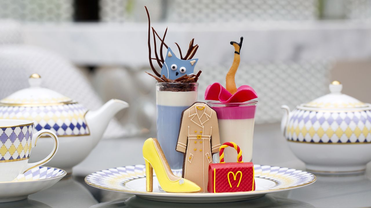 <strong>Pret-a-Portea, The Berkeley: </strong>An ideal afternoon tea venue for fashionistas, Pret-a-Portea's recent 10th Anniversary collection features the iconic McDonald's-inspired Moschino bag -- that's actually a sponge cake -- and stiletto cookies inspired by the likes of Nicholas Kirkwood.