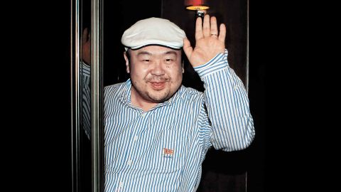 In a picture taken in 2010, Kim Jong Nam, the eldest son of former North Korean leader Kim Jong-Il, waves after an interview with South Korean media representatives in Macau.