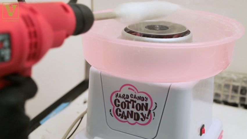 cotton candy machine making human organs
