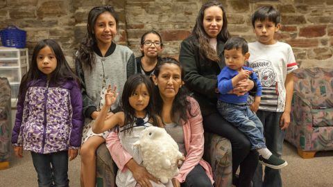 Jeanette Vizguerra poses with her family.