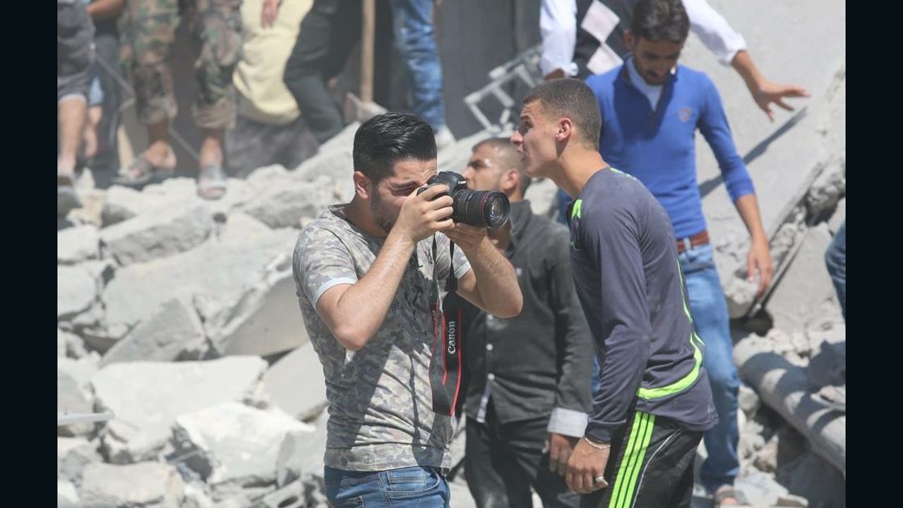 Khatib joined the White Helmets at 17 because he wanted people to know what was happening in Syria.