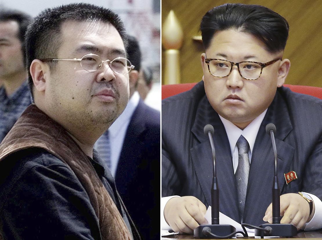 Kim Jong Nam, left, was the half-brother of North Korea's leader Kim Jong Un, right.