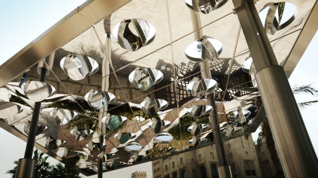 Showcased at a pop-up exhibition at the Museum of the Future in Dubai, the shiny metal creation is the latest by Italian architect and designer Carlo Ratti.