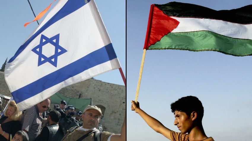 Palestine Israël drapeaux getty collage