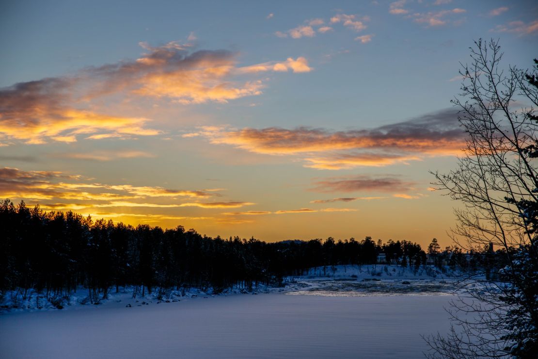 Lake Inari, one of Lapland's many lakes.