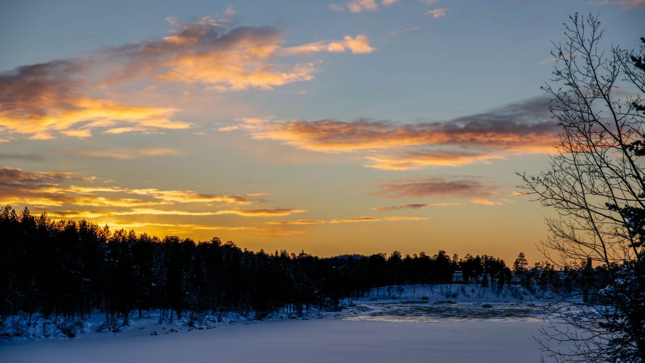 Lake Inari, one of Lapland's many lakes.