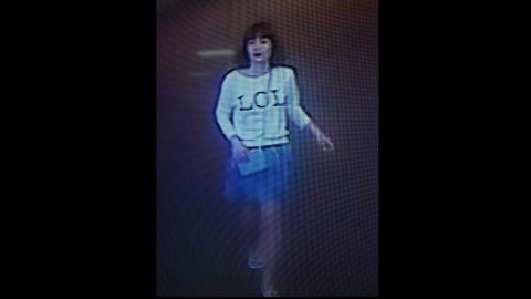 A photo of security footage shows a suspect wearing a shirt with "LOL" on it in Sepang, Malaysia, on Monday, February 13.
