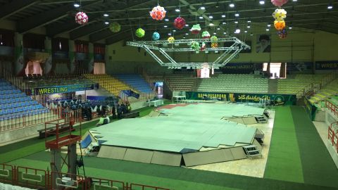 The 2-day Freestyle World Cup is taking place in the city of Kermanshah in Iran's west.