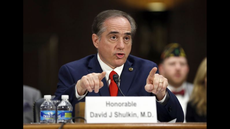 Shulkin speaks at his confirmation hearing. He was <a href="index.php?page=&url=http%3A%2F%2Fwww.cnn.com%2F2017%2F01%2F11%2Fpolitics%2Fdavid-shulkin-picked-to-head-department-of-veterans-affairs%2F" target="_blank">the VA's undersecretary for health,</a> a position in which he oversaw more than 1,700 health care sites across the United States.