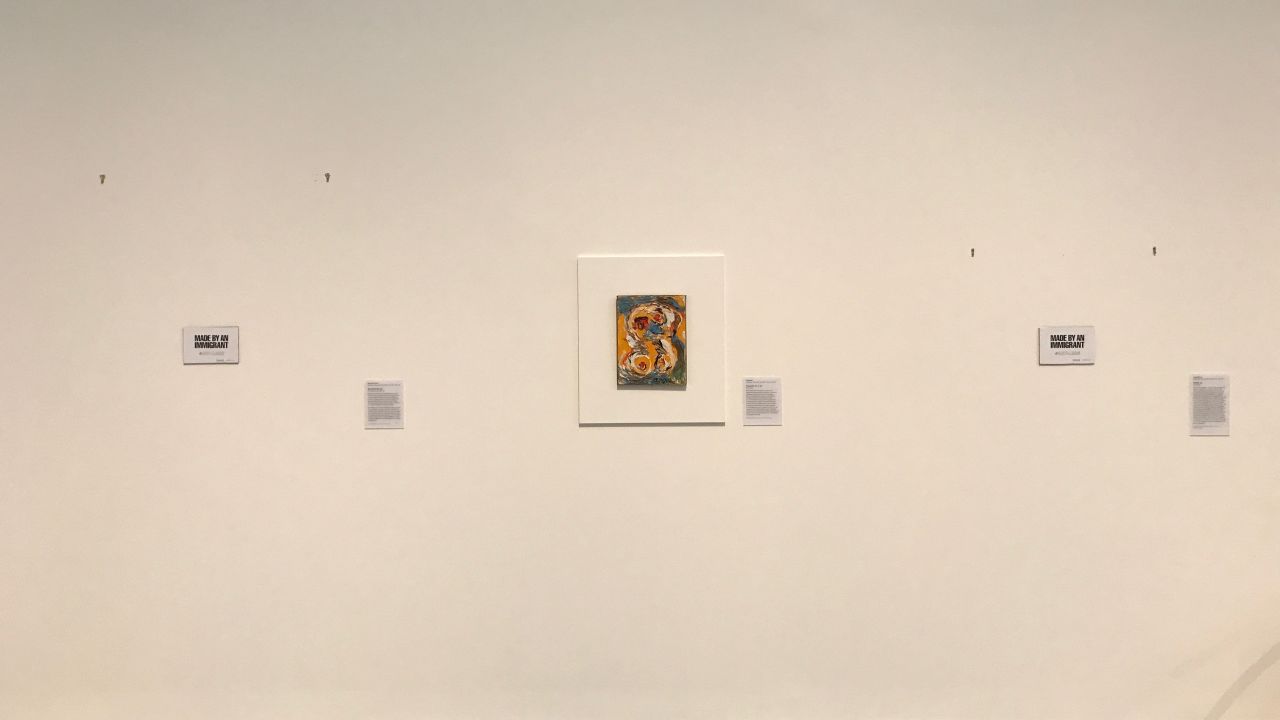 The permanent galleries at the Davis Museum show the impact of removing immigrant art.