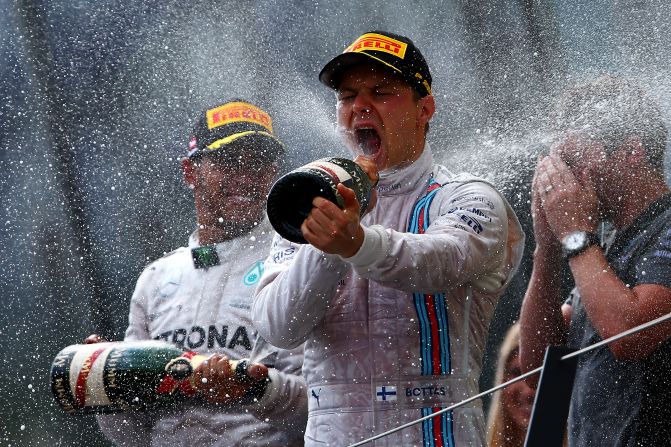 The Finn's first taste of an F1 podium came at the 2014 Austrian Grand Prix where he came third.