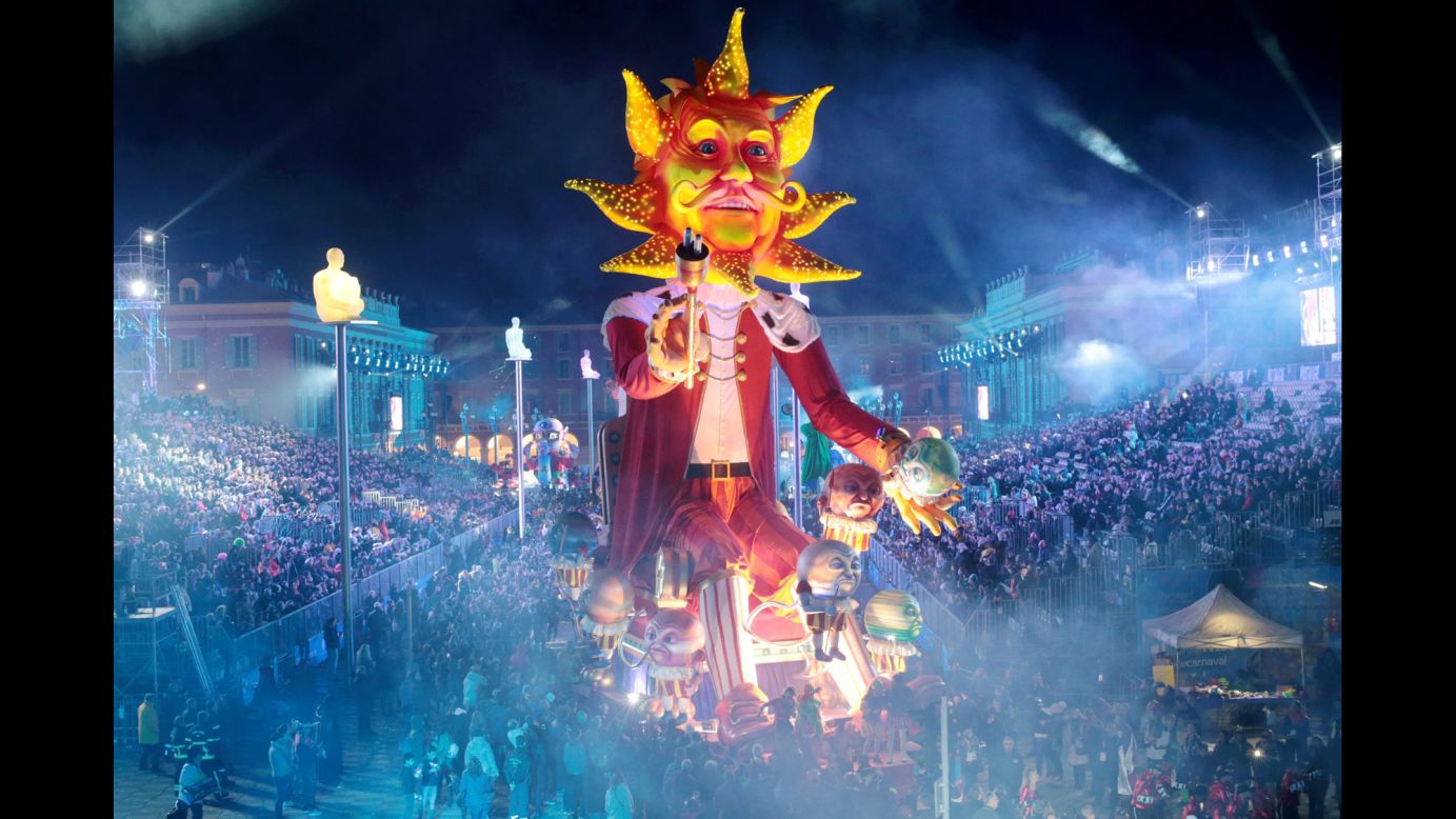 Carnival is celebrated in Nice, France, on Saturday, February 11.